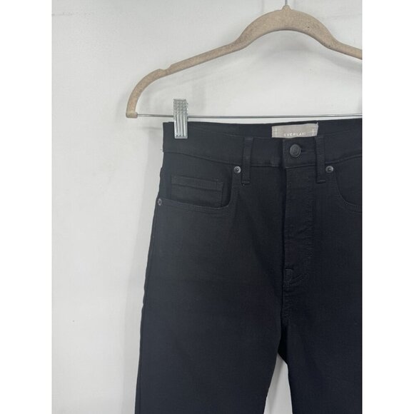 EVERLANE The High-Rise Skinny Jean Ankle Womens Size 27 Black Denim Dark Wash - Picture 9 of 9